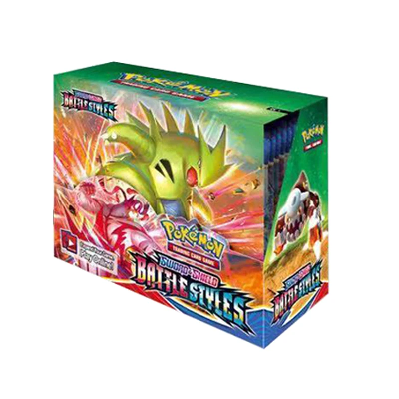 

TAKARA TOMY 2021 NEW 360pcs Pokemon Cards Newest Sword And Shield Battle Styles English Sealed Trading Card Collection Toys