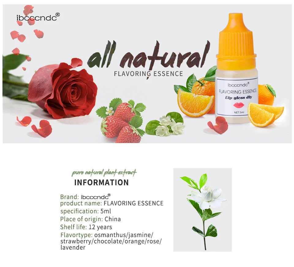 Natural Flavor Essence for Handmade Cosmetic Lip Gloss Lipgloss DIY Food Grade Fragrance Flavoring Essential For | Красота и здоровье