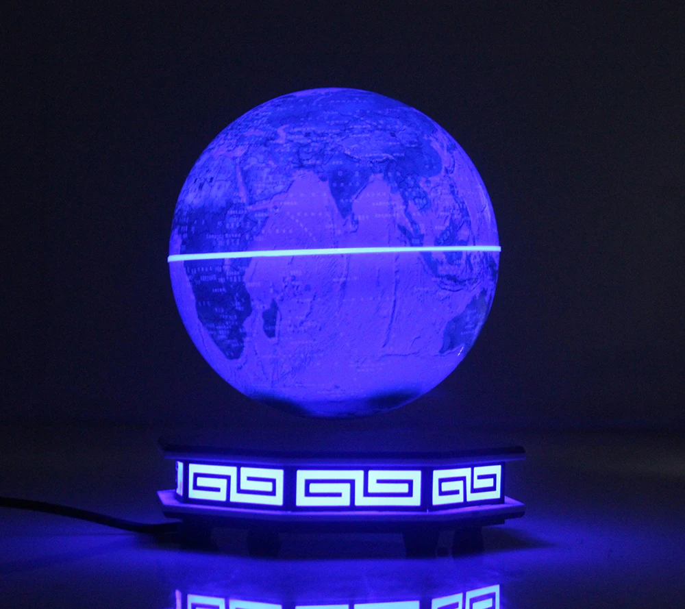 Офис украшения дома магнитной левитации 6 дюймов земля поворачивается плавающий