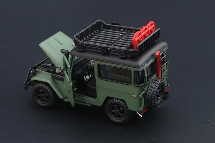 1/24 Масштаб Toyota FJ40 SUV литая модель автомобиля из сплава модель игрушки с открывающимися дверцами модель автомобиля для детей рождественские подарки игрушка