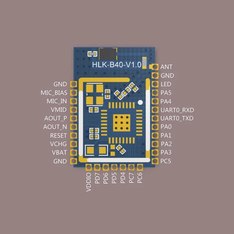 

HLK-B40 Serial Port Transmission Bluetooth-compatible Module Based On BLE5.1