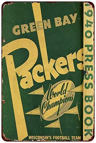 

Vintage Retro Collection tin signs-1940 Green Bay Packers News Press Champion-Wall Decoration Poster Home bar Restaurant Cafe