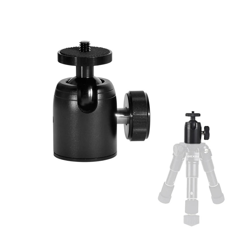 

Шариковая головка из алюминиевого сплава с винтовым адаптером 1/4 3/8 дюйма для монопода, штатива, фотографической камеры DSLR