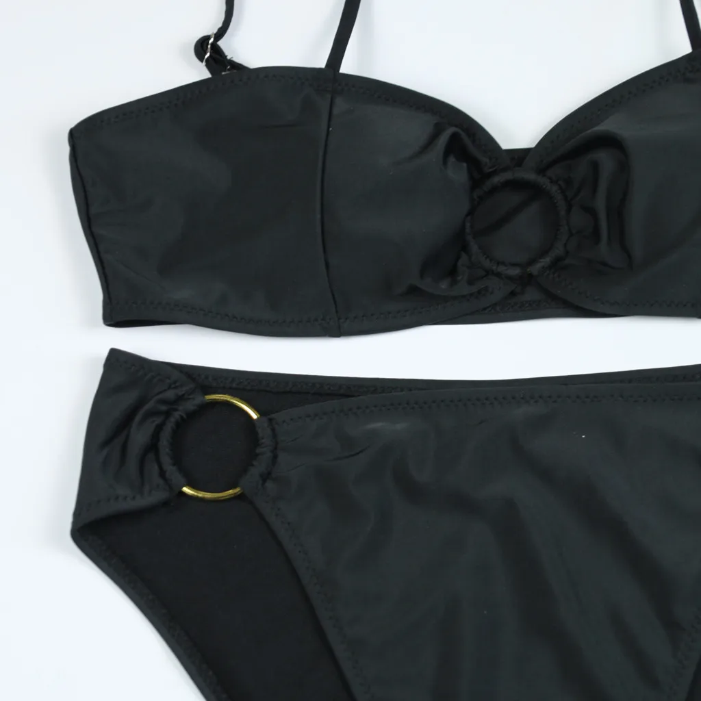 

Women Bandeau Bandage Bikini Set Push-Up Brazilian Swimwear Beachwear Swimsuit