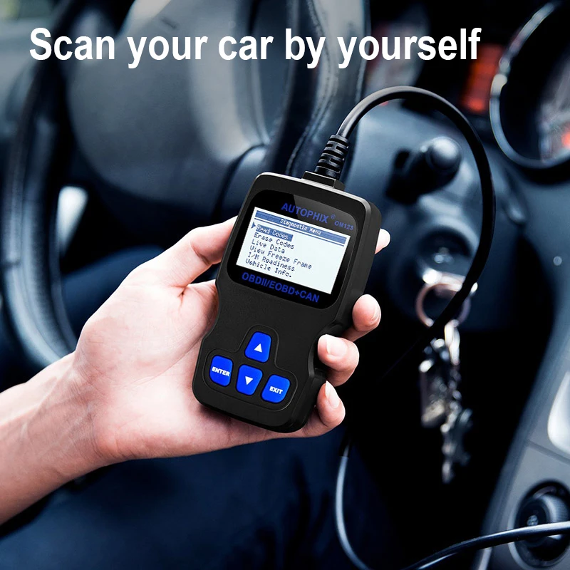 Autophix OM123 OBD2 Профессиональный диагностический Автомобильный сканер считыватель
