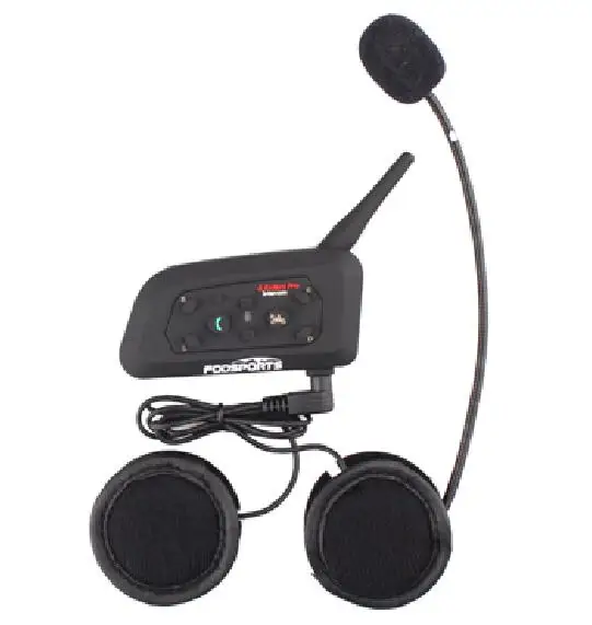 hard microphone 1 шт. V6 Pro Интерком шлем Bluetooth гарнитура мото rcycle связь для 6 гонщиков intercomunicador Мото Переговорные MP3 gps - Цвет: hard microphone