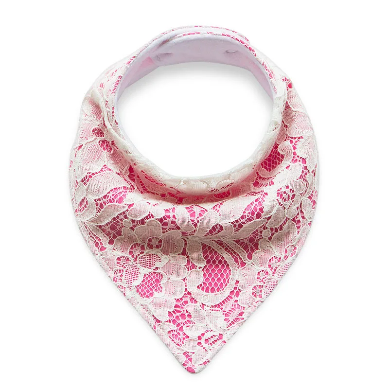 

0-12M Baby newborn boy girl Cotton triangle Bibs boy girl feeding lace bib cartoon Bandana Bibs