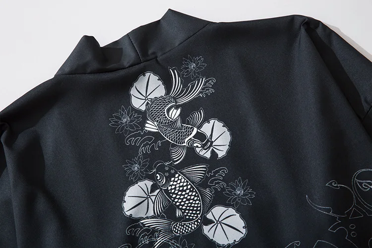 2020 Japanese Style Casual Kimono Streetwear Men Women Fashion Cardigan Japan Harajuku Anime Thin Robe Clothes | Тематическая