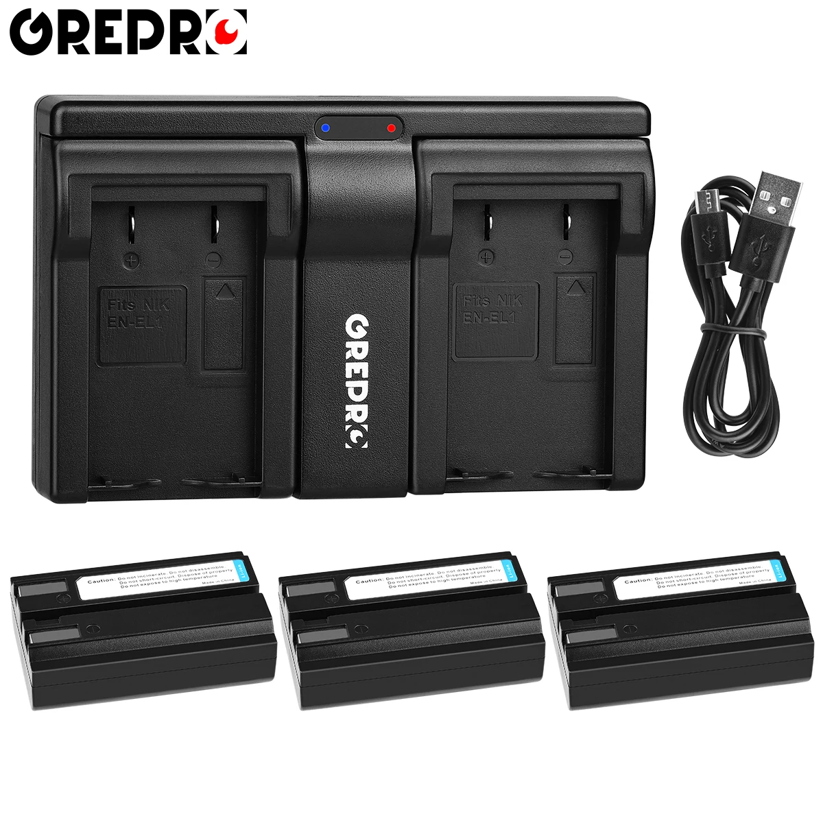 EN-EL1 ENEL1 Аккумулятор для камеры Nikon Coolpix 500 775 880 885 990 4300 4800 5000 5700 8700 Minolta A200 DG5W + EN EL1