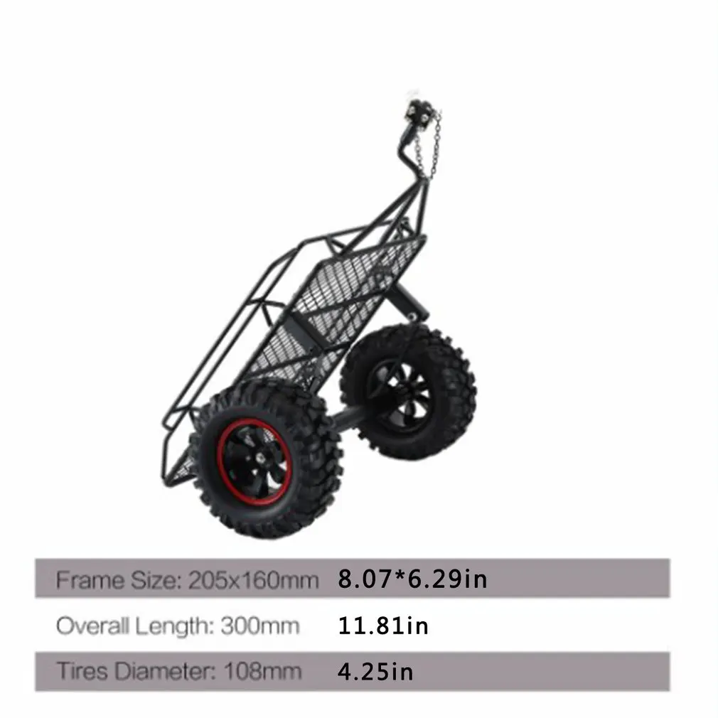 

Metal RC Trailer Hopper Frame Simulation For 1/10 Rock Crawler Truck Trail Traxxas TRX-4 TRX4 Axial SCX10 RC4WD D90 CC01