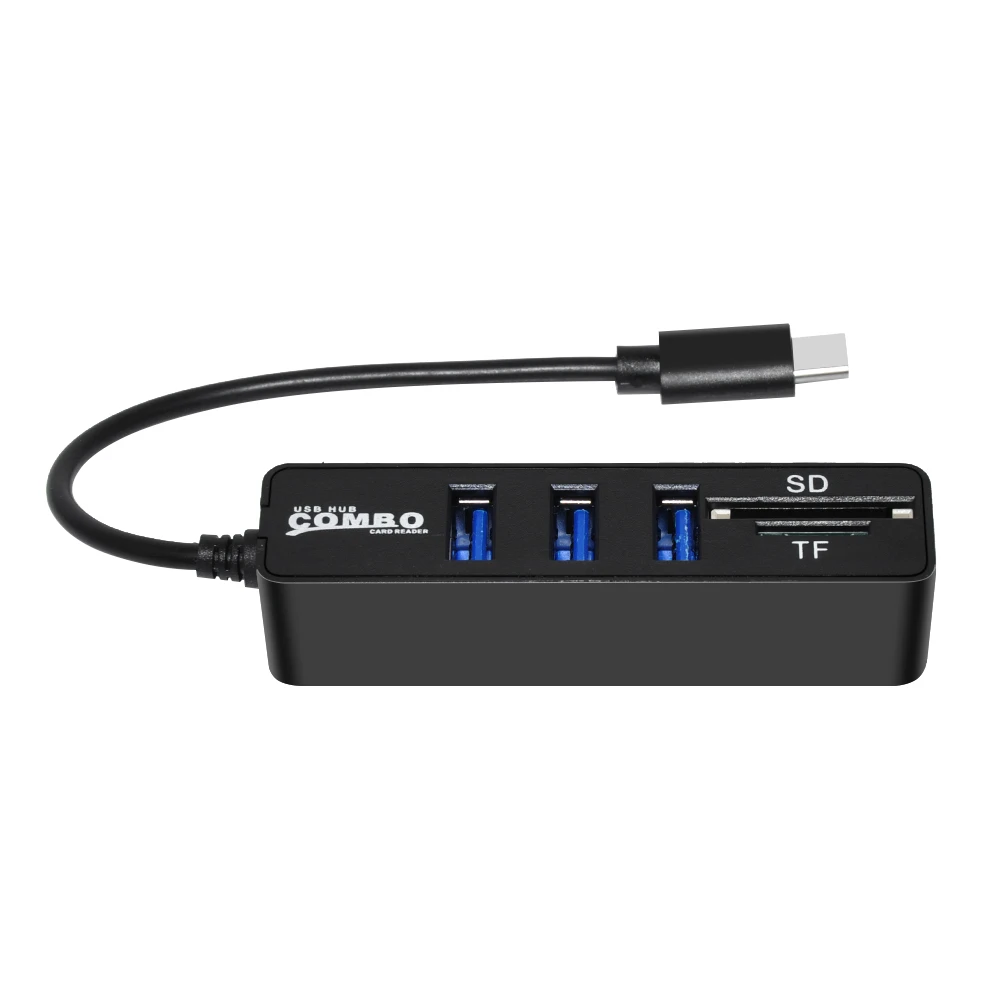 Тип C концентратор 2 0 Мульти USB разветвитель устройство для чтения карт SD TF все в