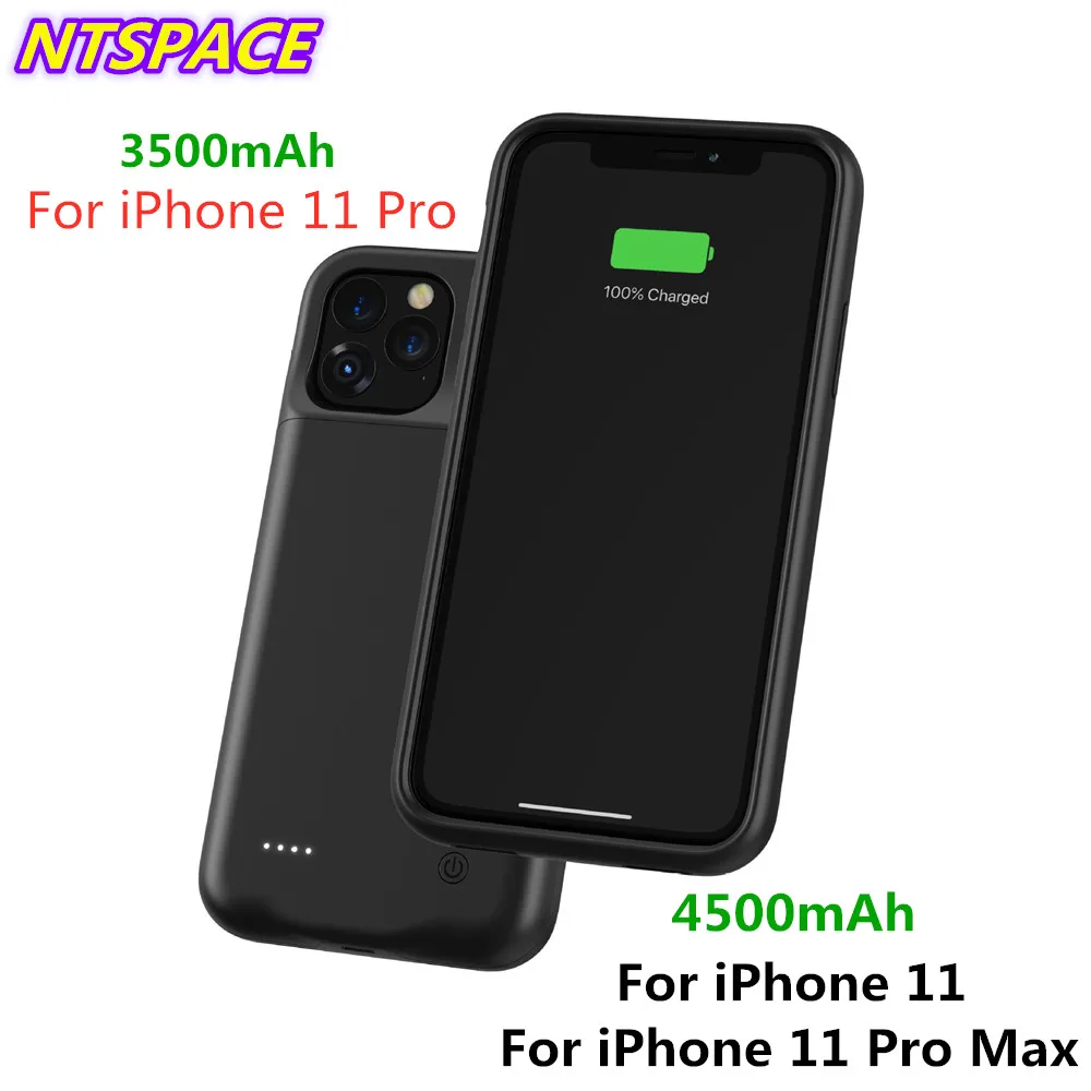 Портативный чехол с внешним аккумулятором для iPhone 11/iPhone 11 Pro Max дополнительным