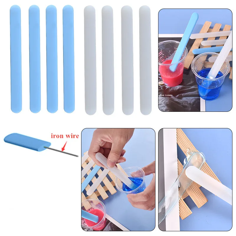 

DIY Crystal Epoxy Resin Mold Silicone Stirring Stick Jewelry Making Epoxy Tool