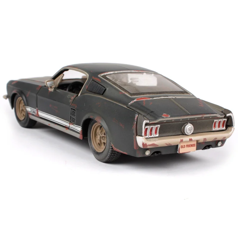 1:24 1967 FORD Mustang GT литой модельный автомобиль игрушка, Коллекционная модель автомобиля