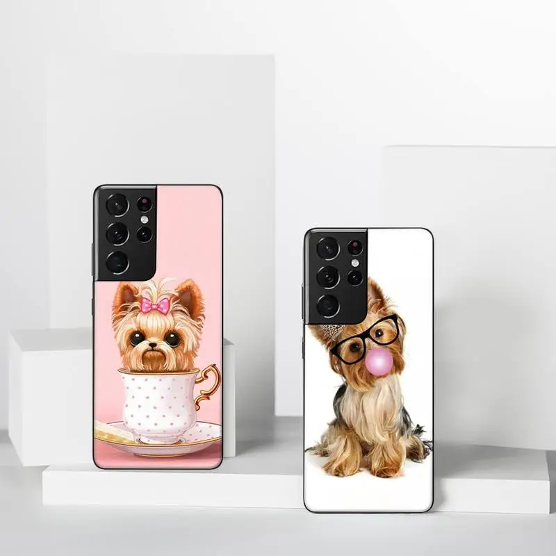 

yorkshire terrier dog Phone Case For Samsung A51 A32 A52 A71 A50 A12 A21S S10 S20 S21 Plus Fe Ultra