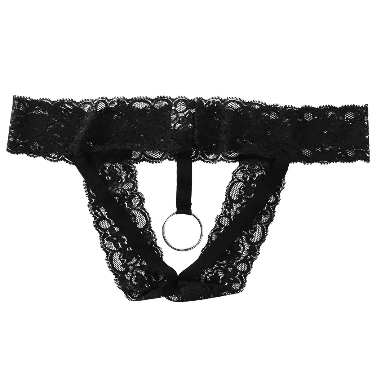 Мужское эротическое нижнее белье из прозрачной кружевной/искусственной кожи