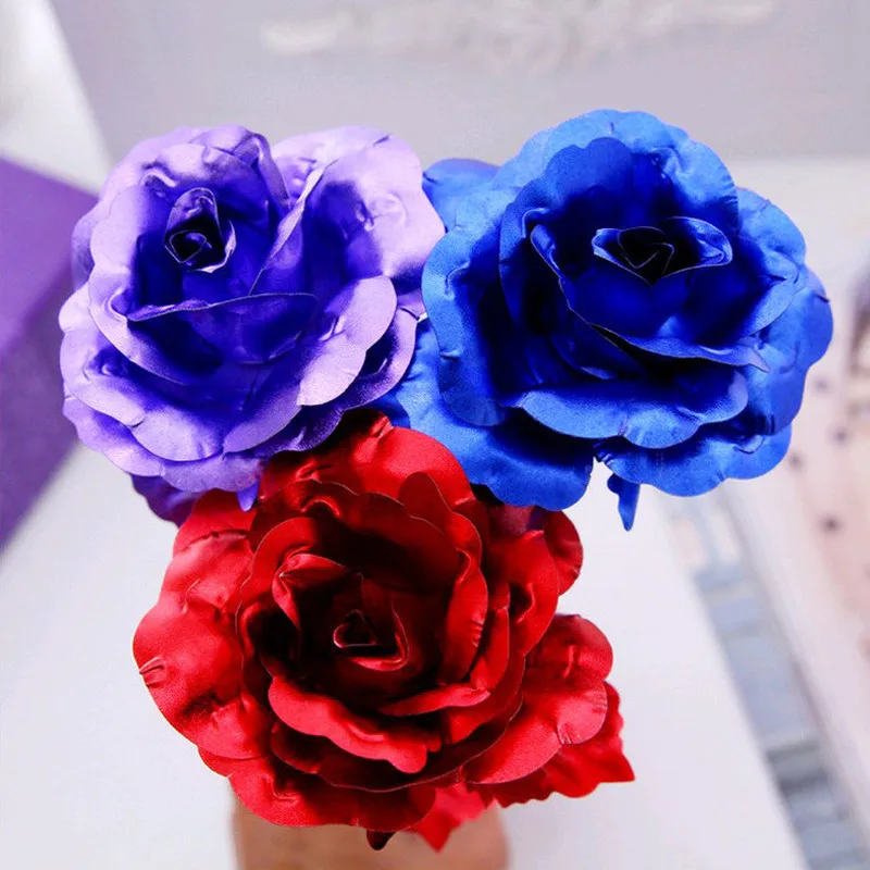 

Tanabata valentines day gift golden rose wedding decoration golden flower golden pink golden flower with box silk flowers