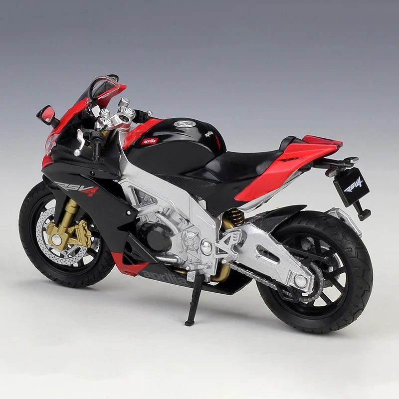 Модель мотоцикла Welly 1:18 фабричная модель aprilia RSV4 мотор велосипед миниатюрная
