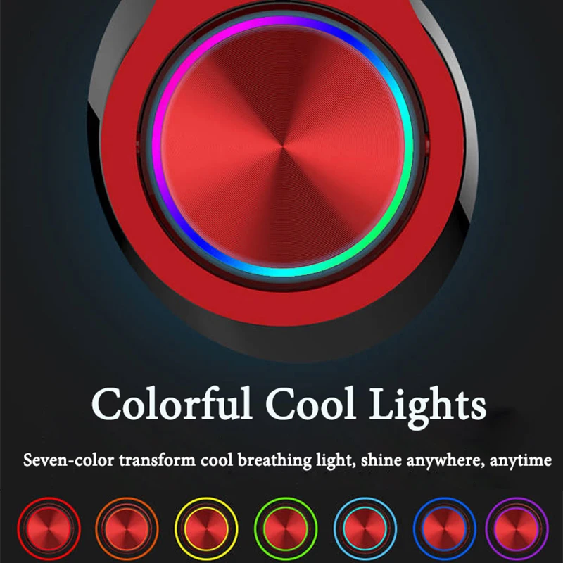 Складные Bluetooth наушники портативные стерео дыхательный светильник Поддержка TF