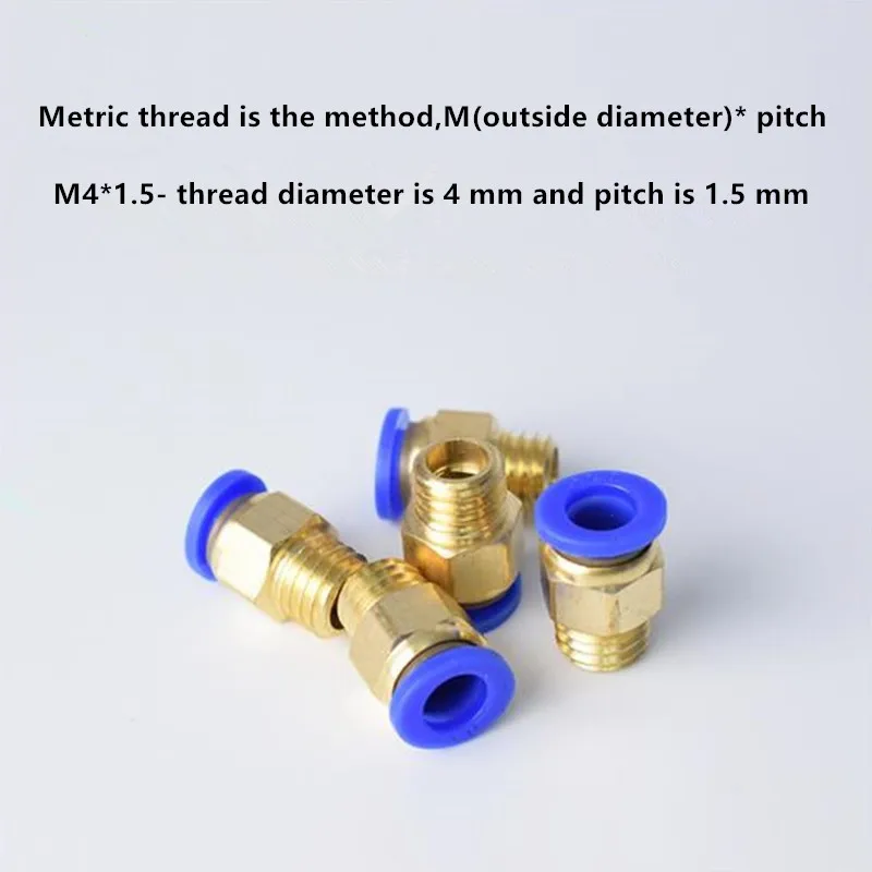 5 шт./лот ПК пневматическая фотография/M8/M10/M12/M14/M16 шланговая труба Метрическая