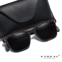 ezrealwooden brand design polarized sunglasses men women driver shades male vintage sun glasses men spuare mirror summer uv400
