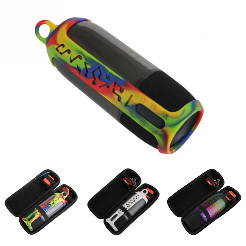 2 в 1 Жесткий Eva чехол для хранения на молнии + Мягкий силиконовый Jbl Pulse 3 Bluetooth