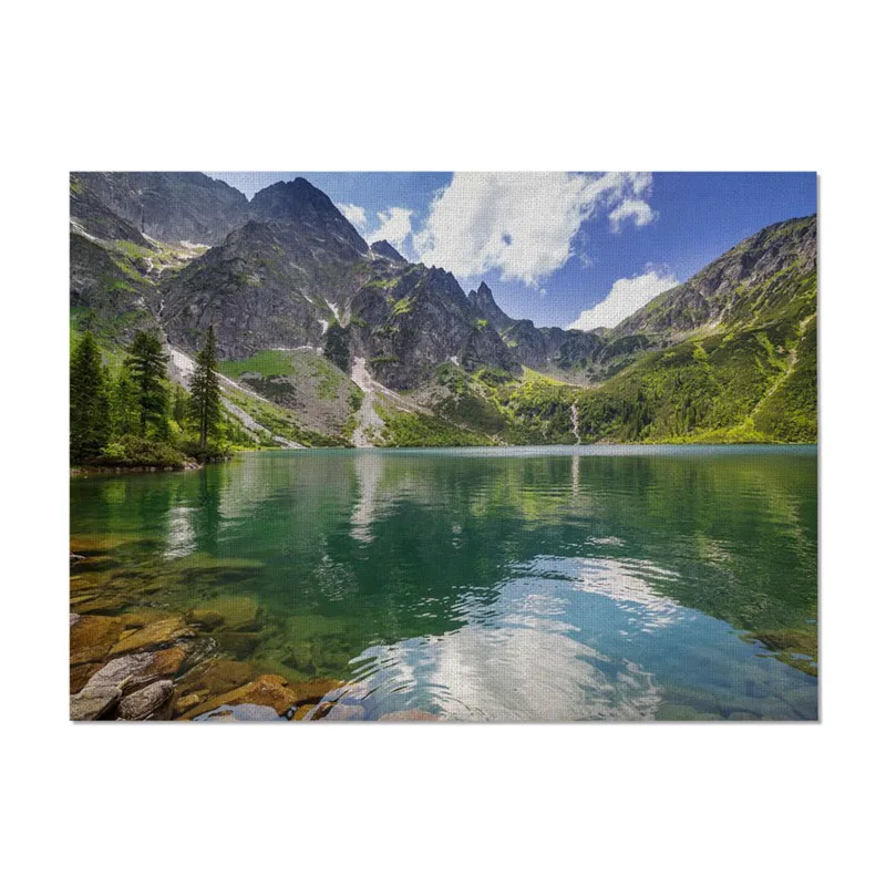 Fuwatacchi Настольный коврик с пейзажным узором, противоскользящий, водонепроницаемый, полиэстер, кухонный коврик, однотонный коврик для кухни, декор стола, для дома