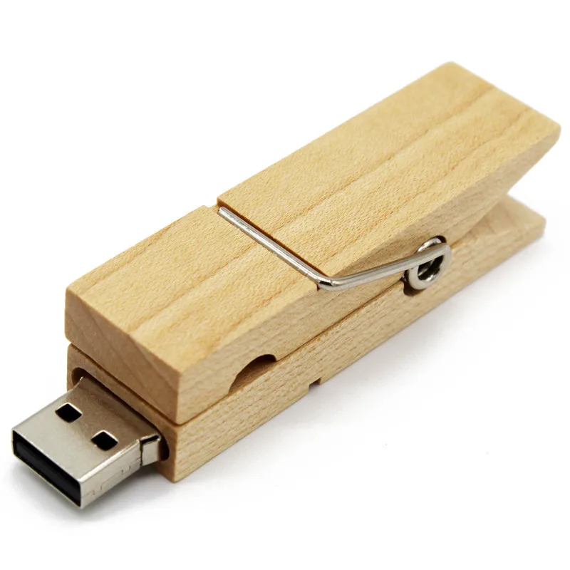 USB флеш накопитель TEXT ME с деревянным зажимом 8 ГБ 16 32 64 Подарочный диск флешка для