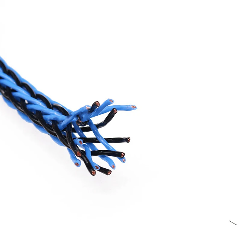 Синий 8 ядерный твист кабель 8TC медный провод OCC для Hi Fi аудио динамика усилитель