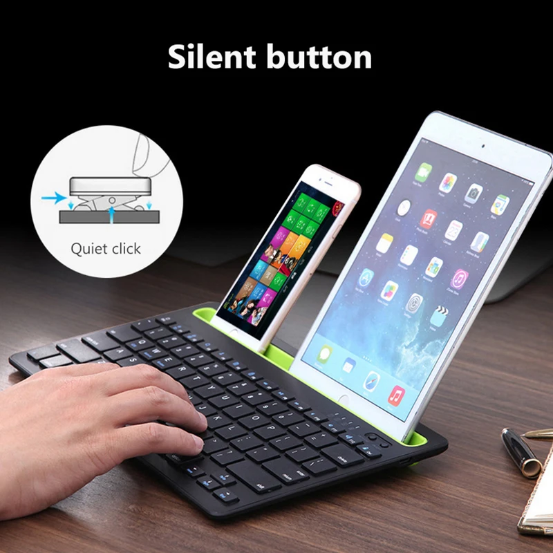 Портативная Беспроводная Bluetooth клавиатура мини планшет клавиатура для iPad 2/3/4 Air 1 2 Новинка Pro 9,7 дюймов Mini 1 2 3 4 5 подставка