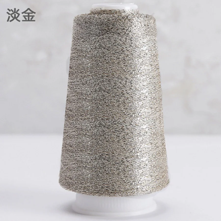 

50g/roll Fine Gold Silver Thread Fashion Sparkly Arylic Partner Yarn for Knitting Wool Goods