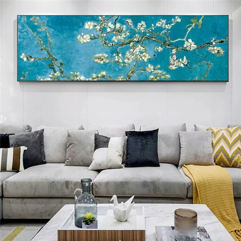 

Van Gogh Almond Blossom Canvas Painting Impressionist Flowers Posters and Print Wall Art Picture for Living Room Home Decoration