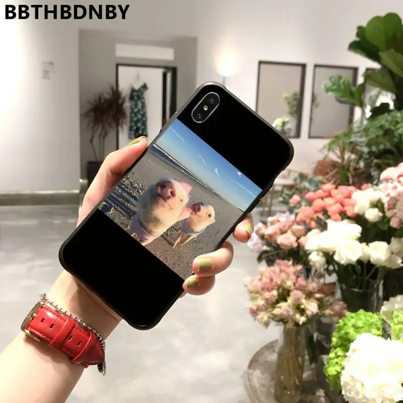 

Cute Little Pink Pet Pig Phone Case for iPhone 11 12 mini pro XS MAX 8 7 6 6S Plus X 5S SE 2020 XR