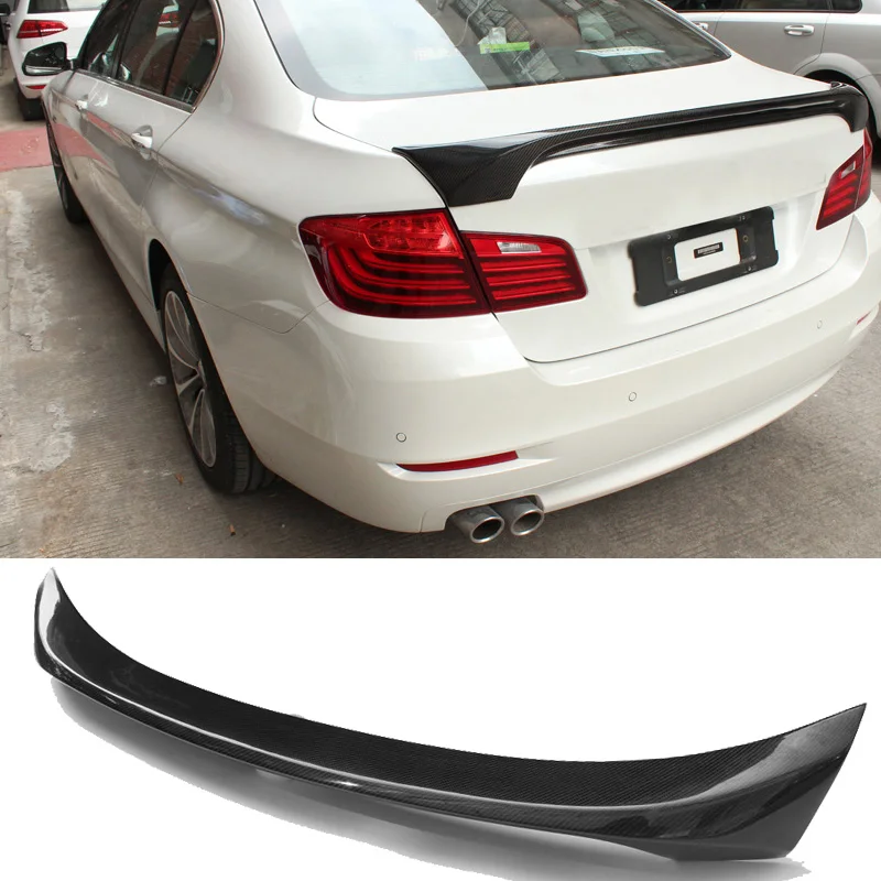 

H Style Real Carbon fiber Trunks Spoiler 5-Series F10 F18 Fit For BMW