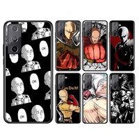 one punch man for samsung galaxy s21 s20fe s10 s10e s9 s8 s7 s6 ultra plus lite edge 5g black soft phone case