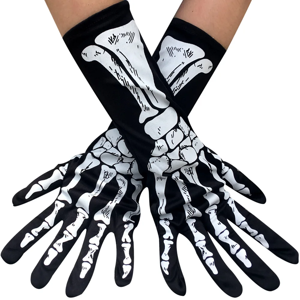 Черная перчатка с полным пальцем для косплея мужчин и женщин |