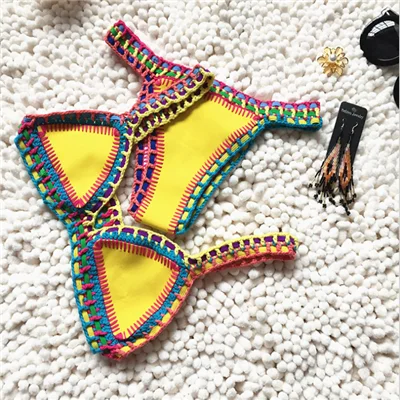 

2020 New Sexy Bikinis Set Women Swimwear Low Waist Swimsuit Female Beachwear Swimming Bikini Neoprene Split Swim Suit For Bather