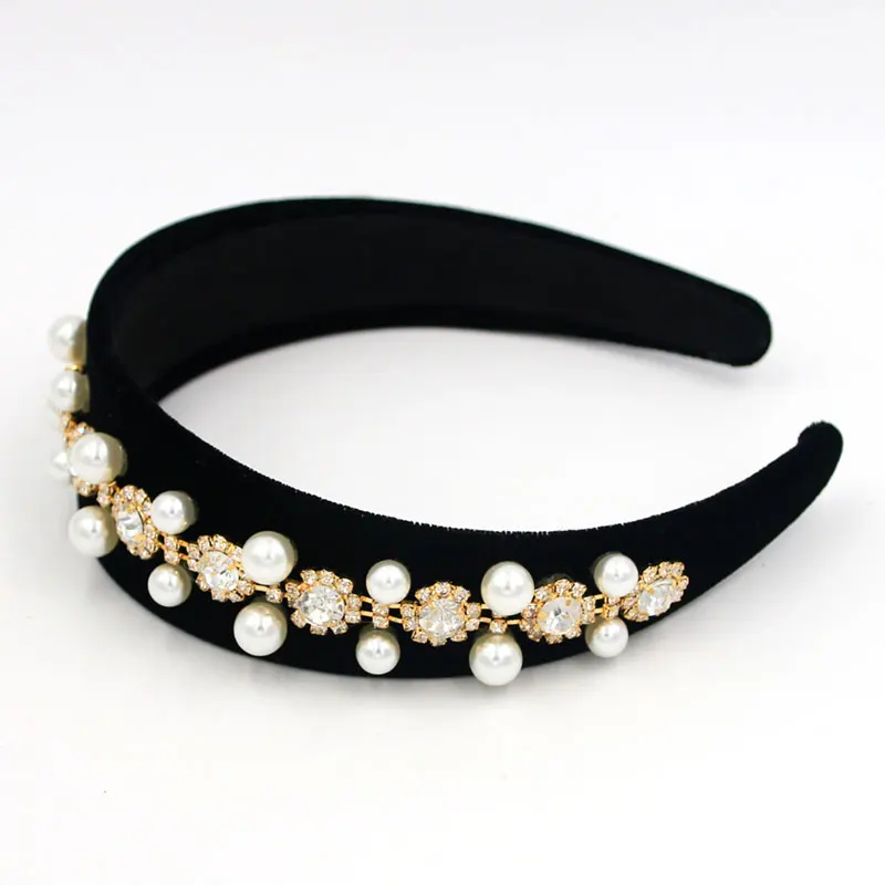 Новые повязки на голову Fioday в стиле барокко для женщин искусственный жемчуг