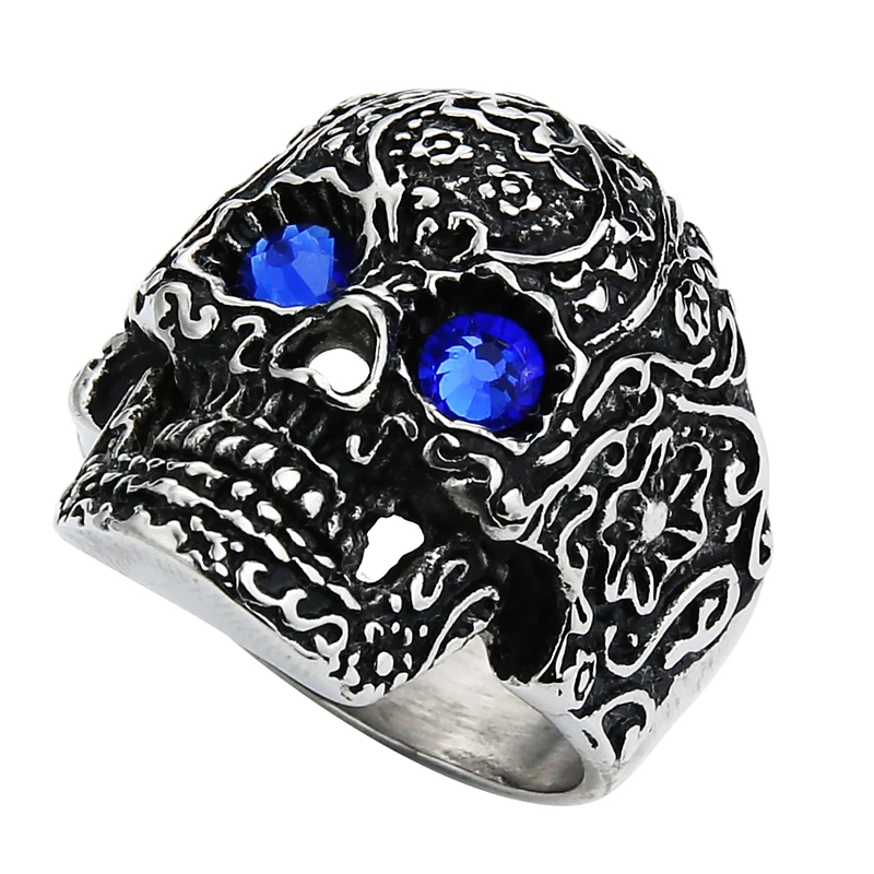 Мужское кольцо в готическом стиле Valily из нержавеющей стали с золотым покрытием и