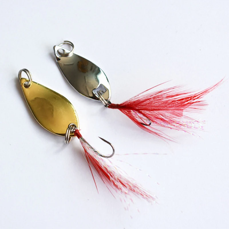 

5pcs 2.5/3.5/5g Metal VIB Hard Lure Metal Fishing Lure Spoon Sequins Spinner Feather Hard Bait For Sea lake lure Tool Wobbler