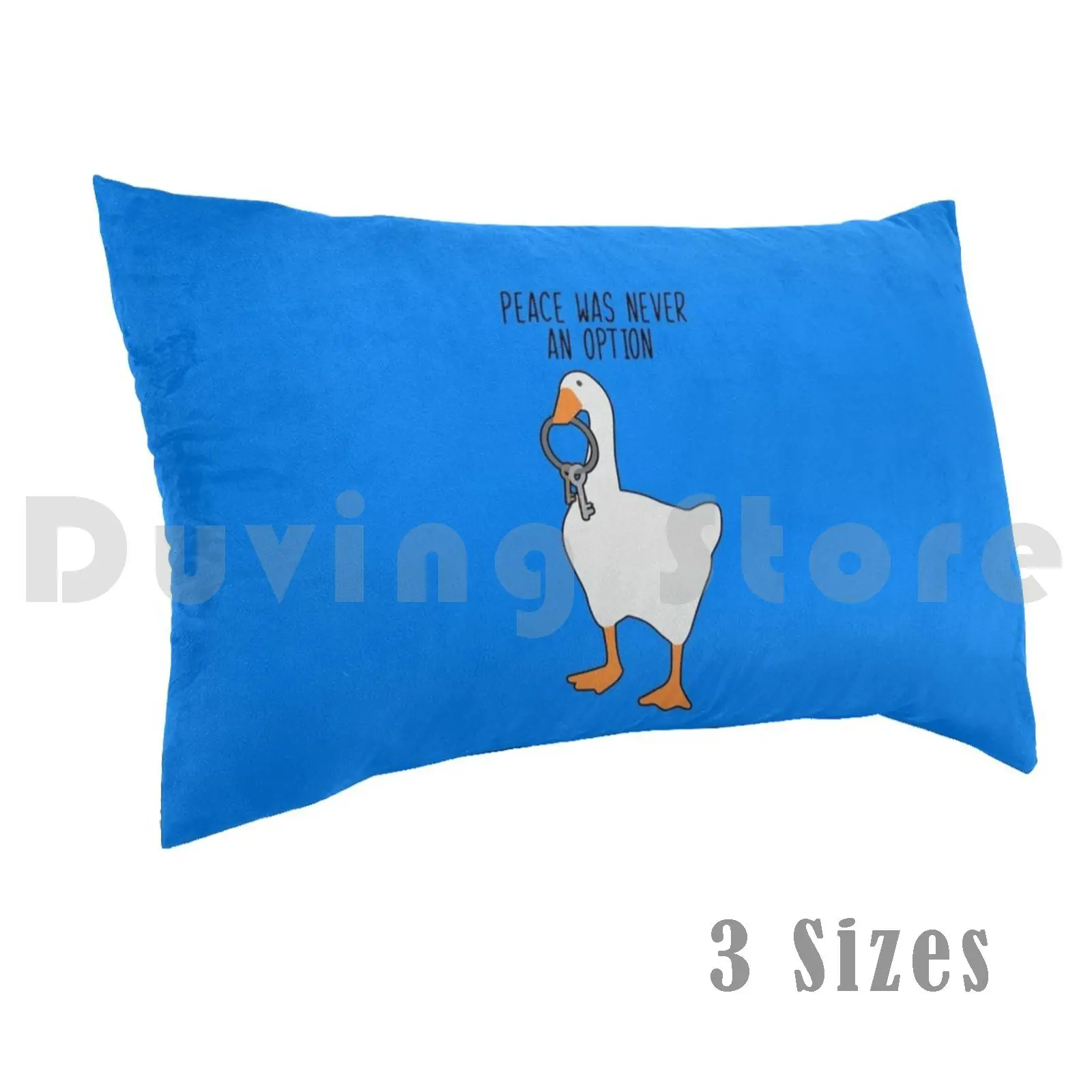 

Peace Was Never An Option Pillow Case Printed 50x75 Untitled Goose Game Goose Untitled