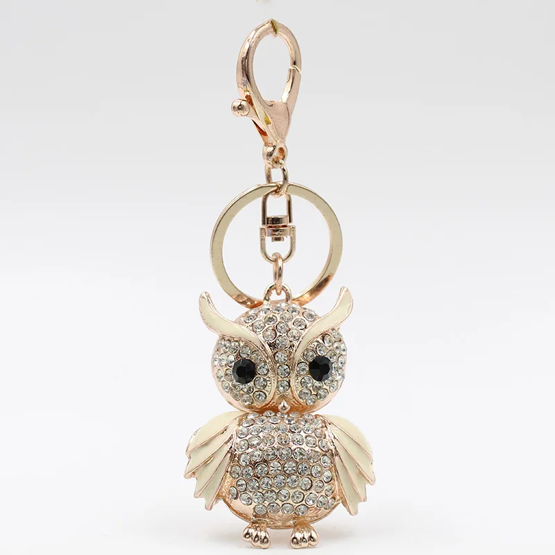 Vick Dolly розовое золото модный брелок многоцветная сова стразы автомобиль подарок