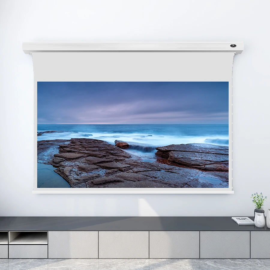 VIVIDSTORM 3 5-дюймовый Электрический Потолочный Проектор Slimline экран ПВХ белый