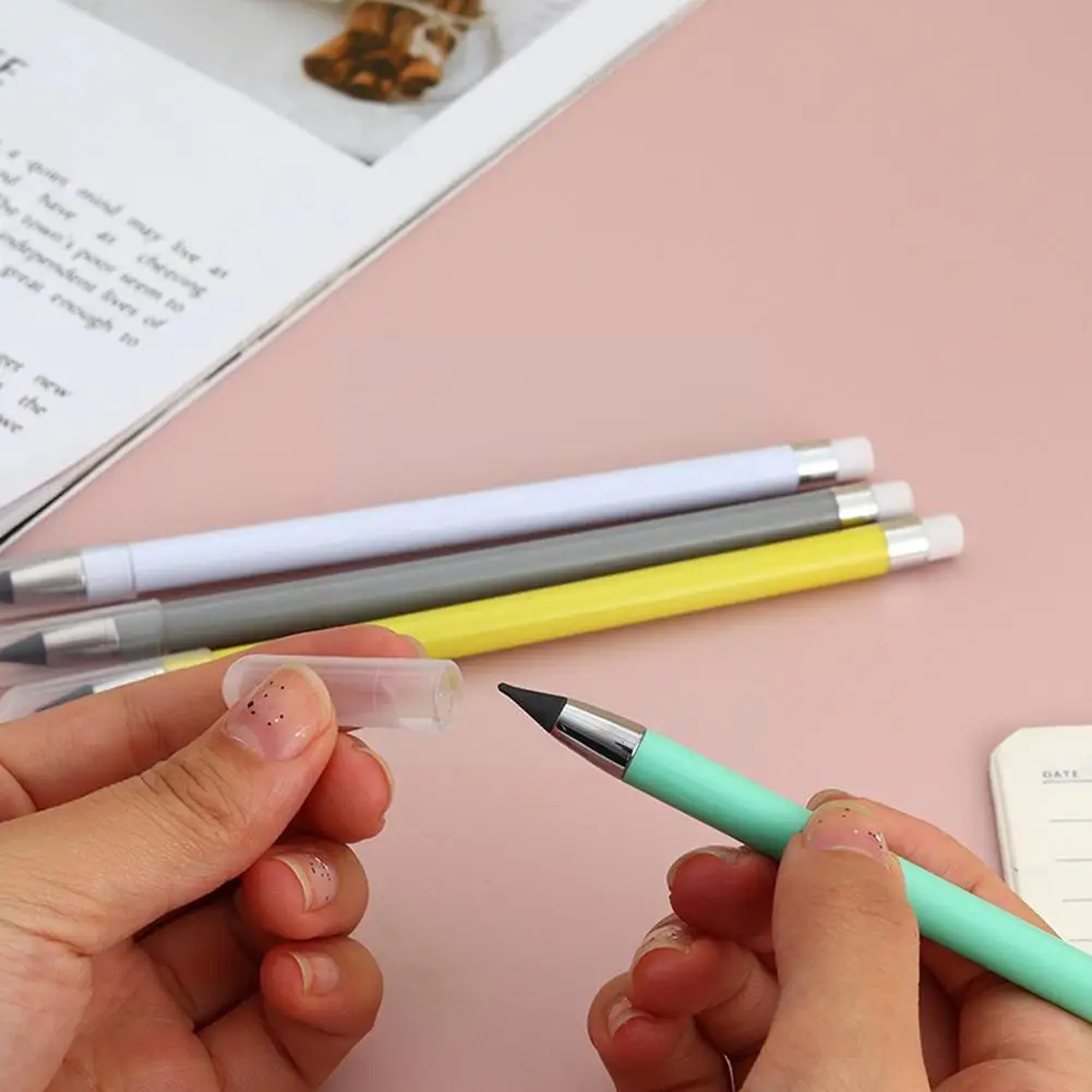 

Долговечный карандаш Hb без чернил, неограниченный подарок, школьные письменные принадлежности, ручка, канцелярские принадлежности, цветно...