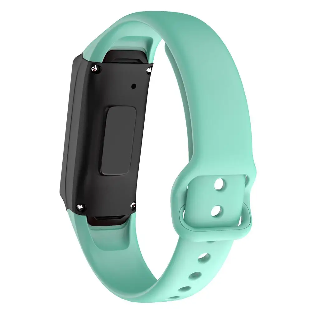 Teal Blue Высокое качество Slicone Браслет Loopback ремешок для samsung Galaxy Fit SM-R370 многоцветный Силиконовый ремешок для часов - Цвет: Teal Blue