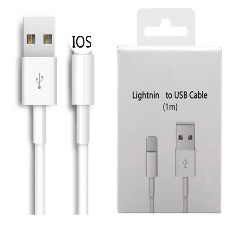 USB кабель для Lightning iPhone 5 5S 6 6S 7 8 Plus X XS Max XR SE провод быстрой зарядки 1 м 2 и