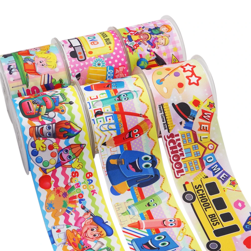 Нить в школу материалы ручной работы печатная корсажная лента 5 ярдов на размер