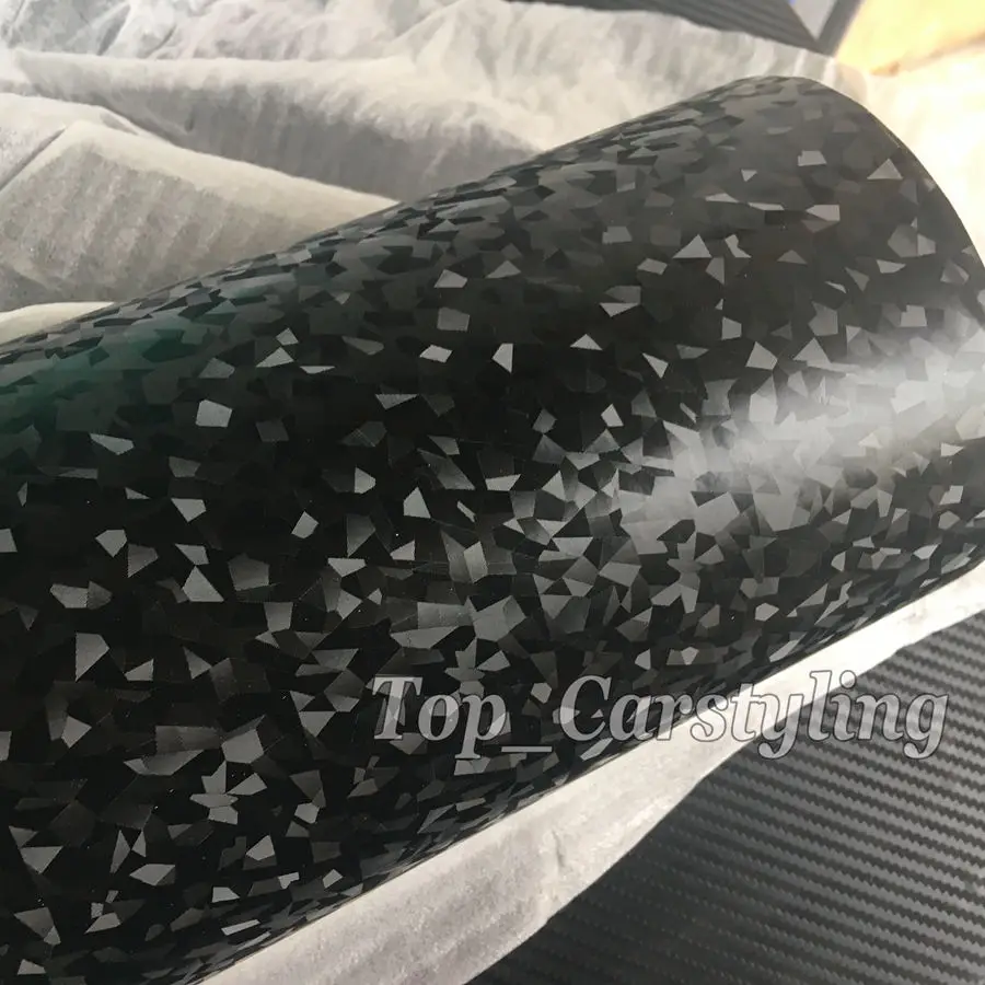 Тисненая 3D стеклянная текстура Черная Виниловая пленка для отделки автомобиля с