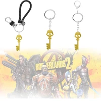 game border lands keychain golden key metal pendants prop car keyring female male fashion gifts jewelry accessories