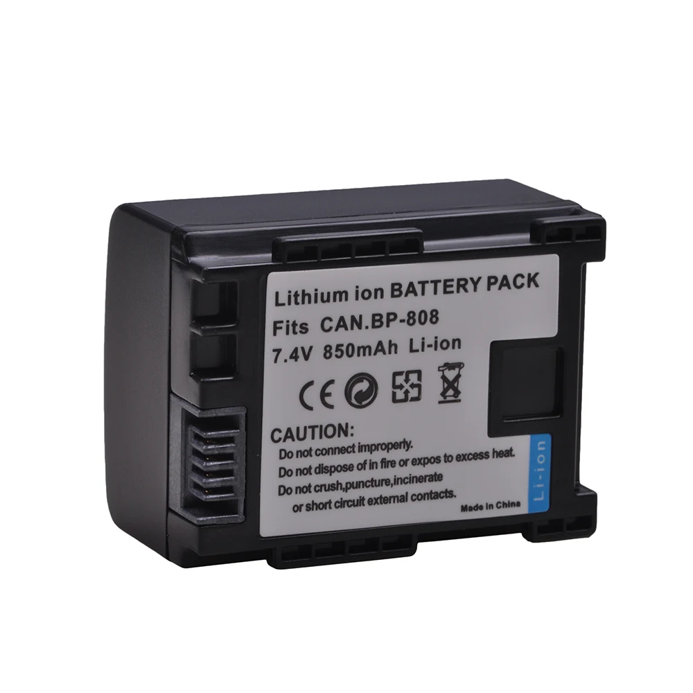 Аккумулятор для Canon FS200 FS21 FS22 FS100 FS11 HF200 HF20 HFS10 HG31 HF100 HF100E HG20 HG21 850 мАч BP BP809 |Цифровые